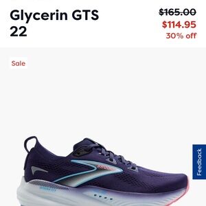 Brooks Glycerin GTS 22 Women’s shoes size 11 Wide D